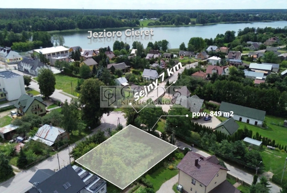 Zamieszkaj blisko natury – działka 849 m² w Gibach